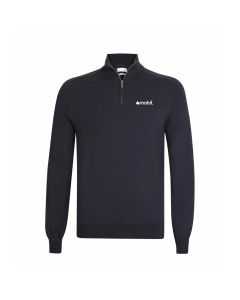 Tracker Pima Cotton Q-zip Navy Blue - Herre